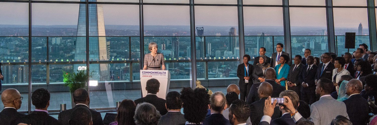 Theresa May's banner