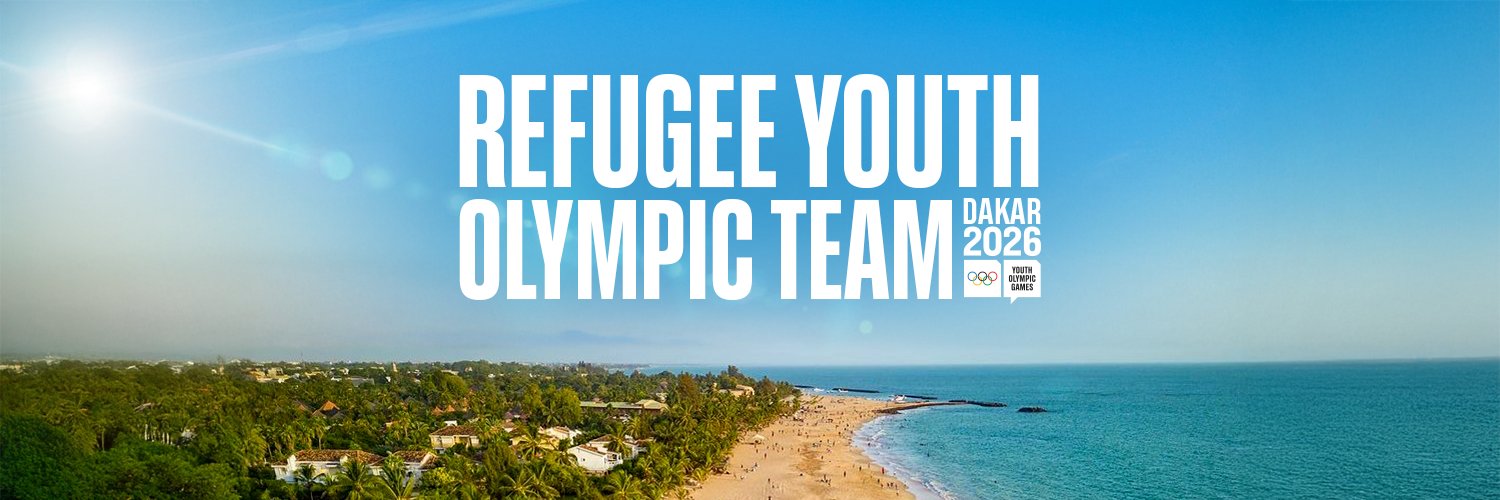 Refugee Olympic Team's banner