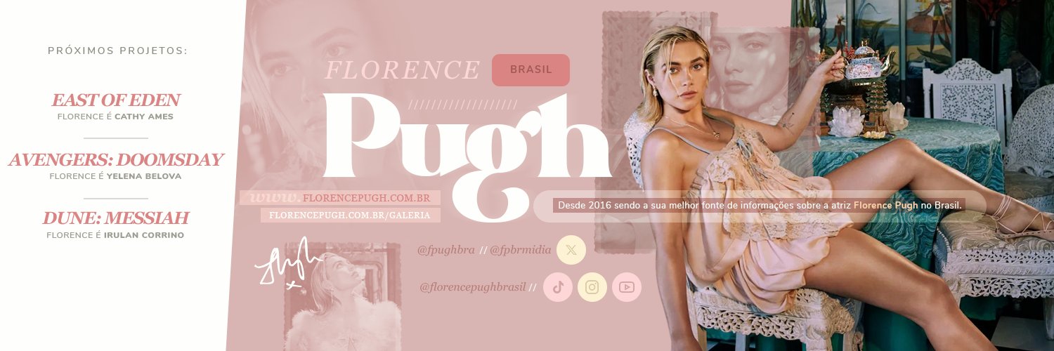Florence Pugh Brasil's banner