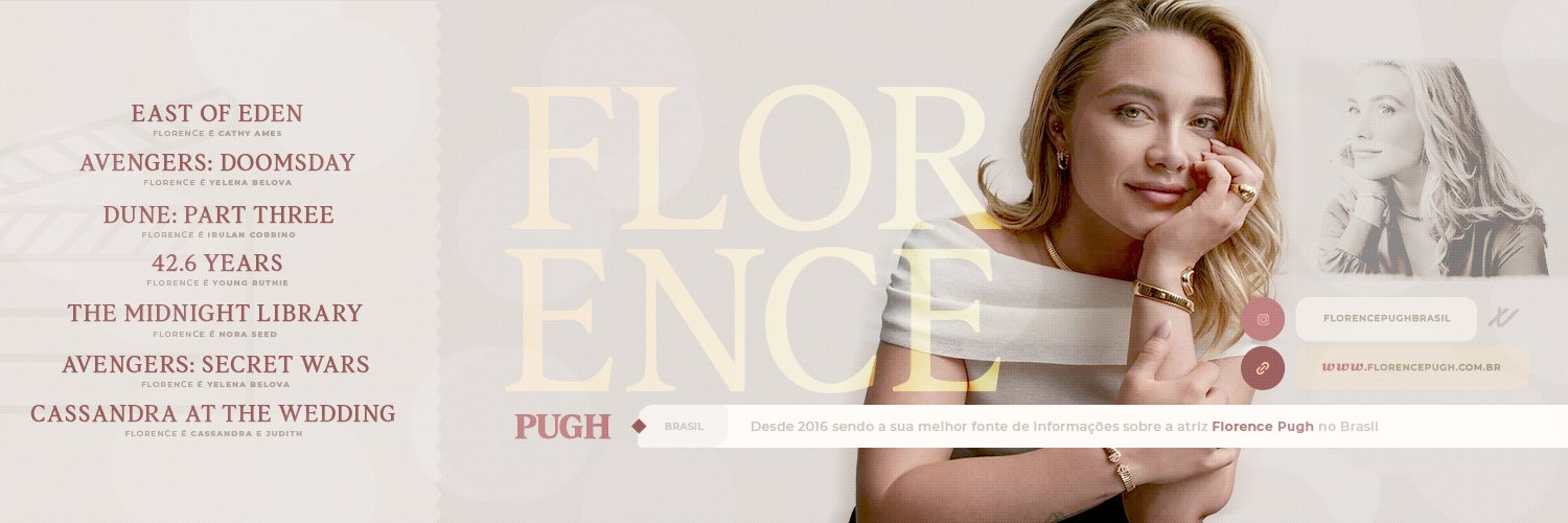 Florence Pugh Brasil's banner