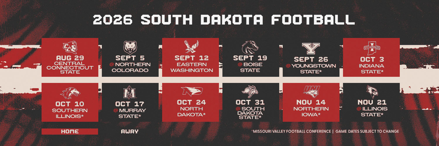 South Dakota Football's banner