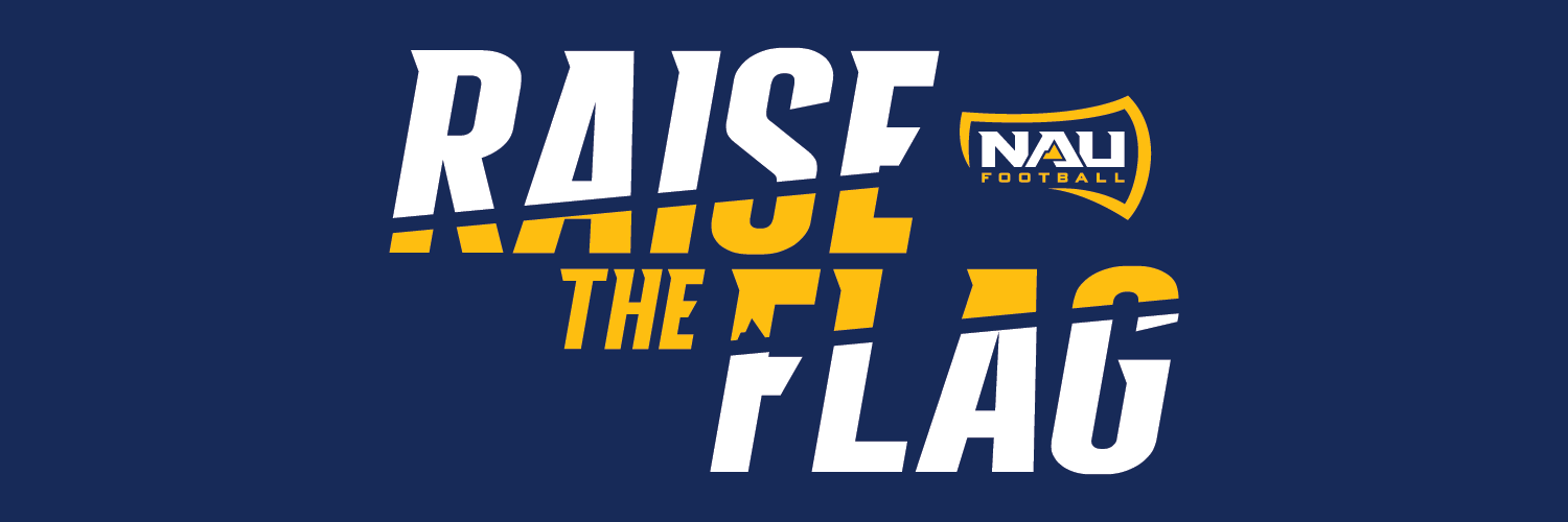 NAU Football's banner
