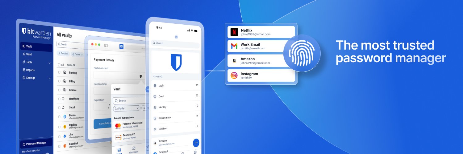 Bitwarden's banner