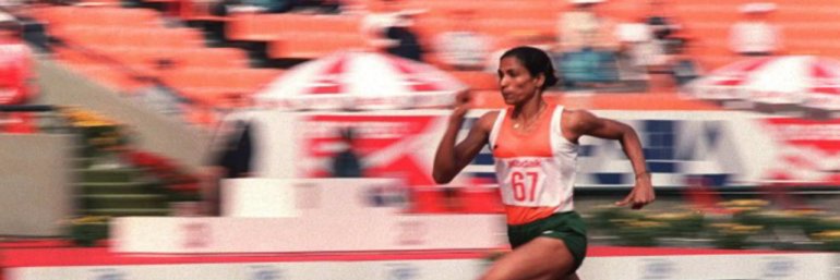 P.T. USHA's banner