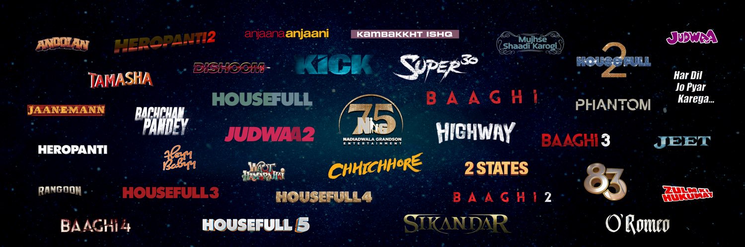 Nadiadwala Grandson's banner