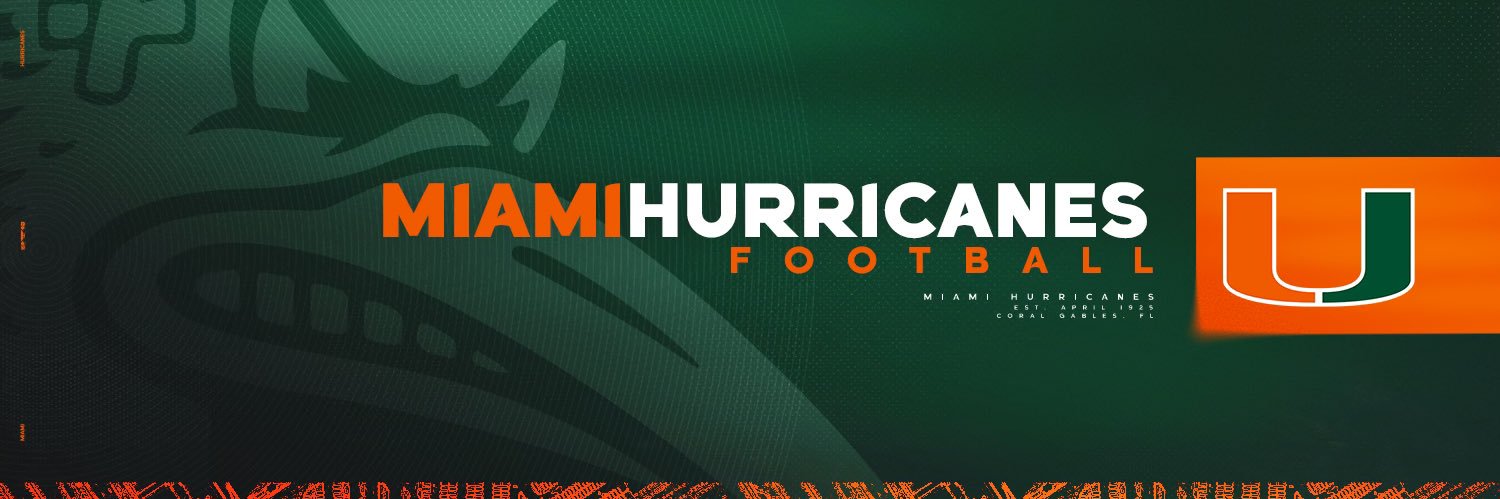 Miami Hurricanes Football's banner
