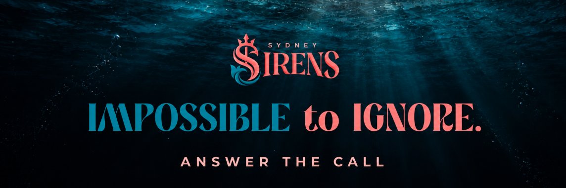 Sydney Sirens Netball's banner