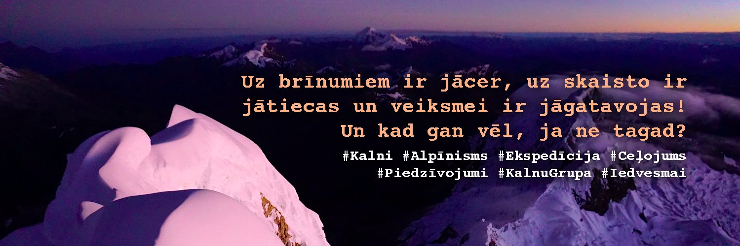 alpīnists Kristaps Liepiņš's banner