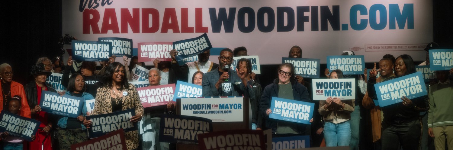Randall Woodfin's banner