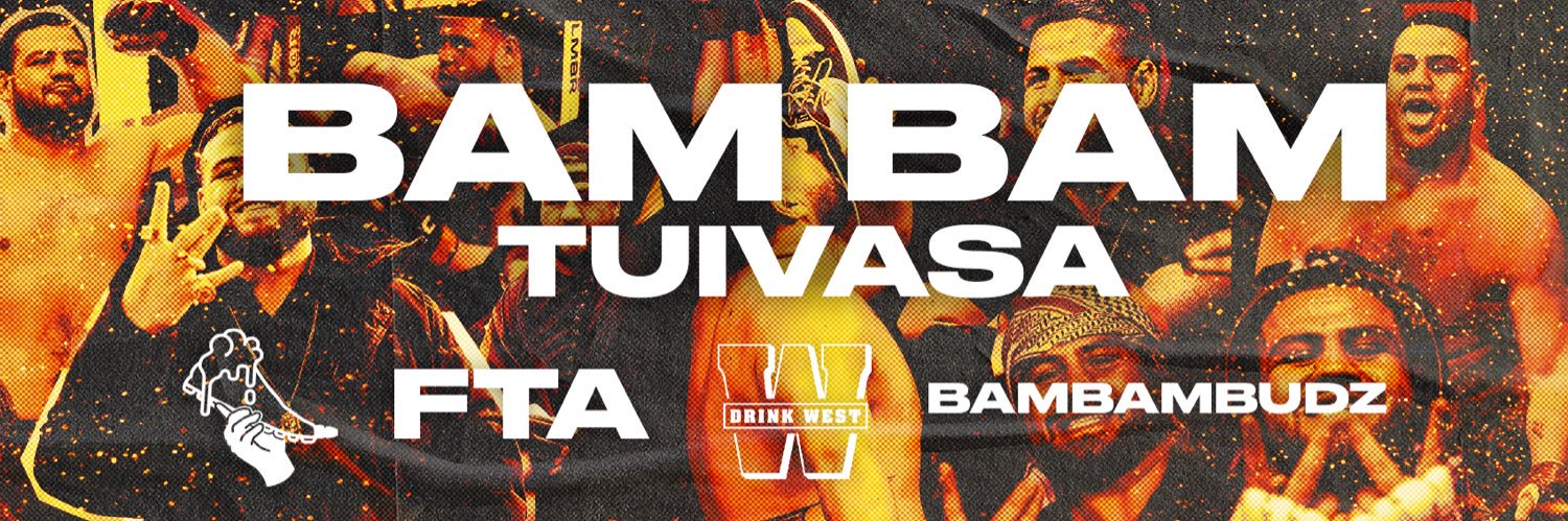 Tai BAM BAM Tuivasa's banner