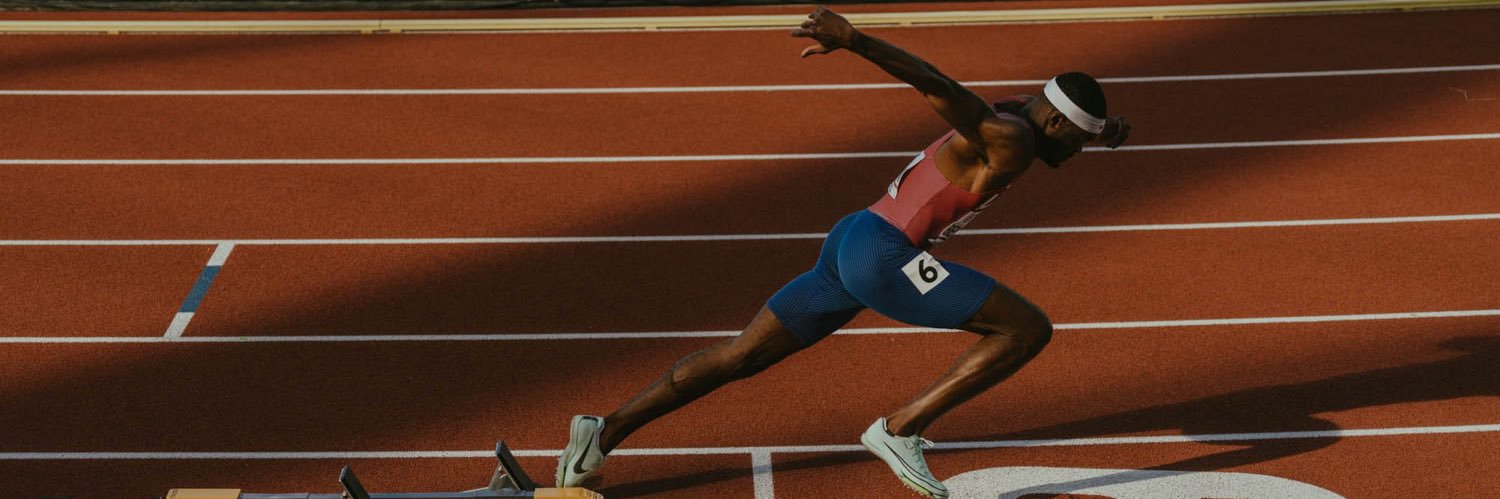 Rai Benjamin's banner