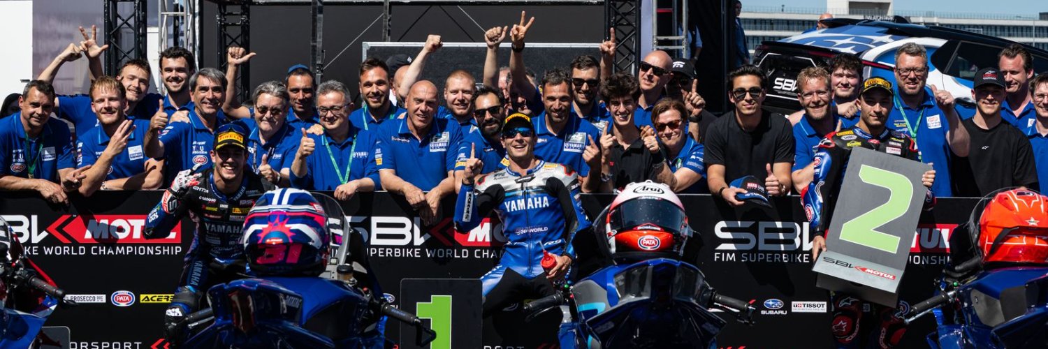 Yamaha Racing's banner