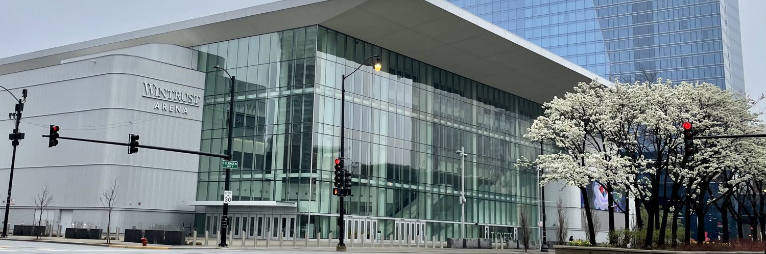 Wintrust Arena's banner