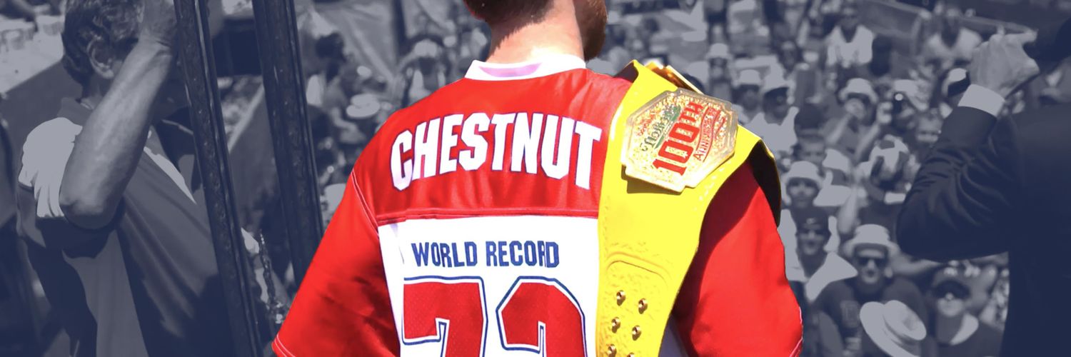 Joey Chestnut's banner