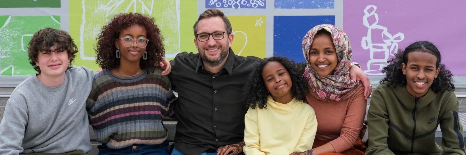 Ilhan Omar's banner