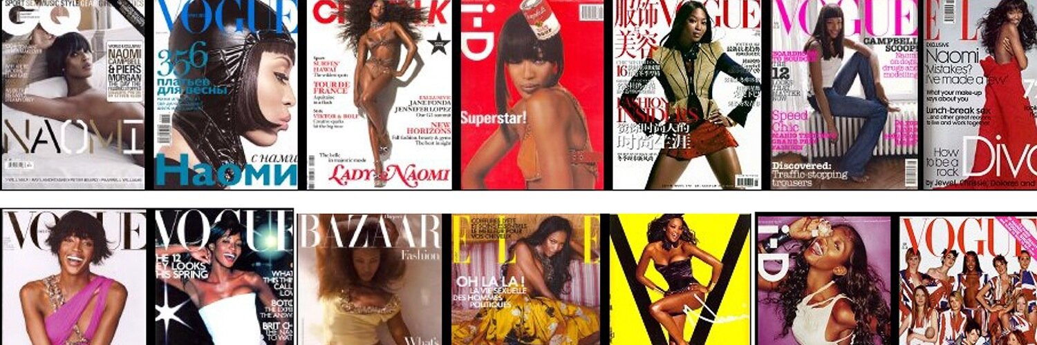 Naomi Campbell's banner