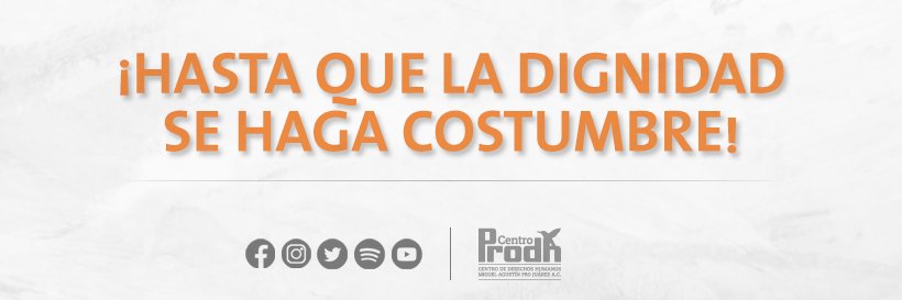 Centro Prodh's banner