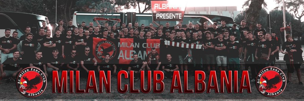 Milan Club Albania's banner