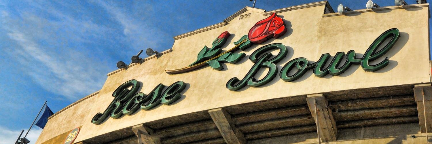 Rose Bowl Stadium's banner