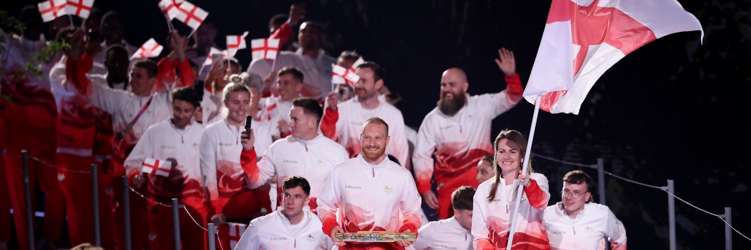 Team England's banner