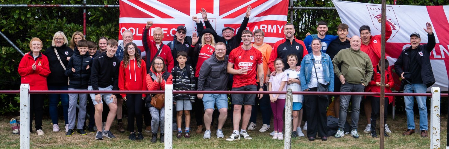 Colne F.C.'s banner