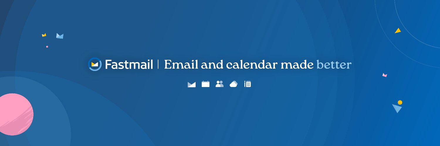 Fastmail's banner