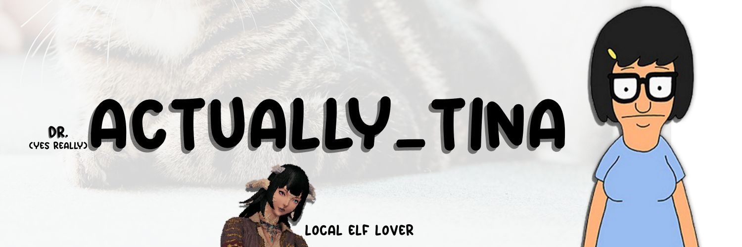 Actually_Tina_prepping for the 4th_FFXIV's banner