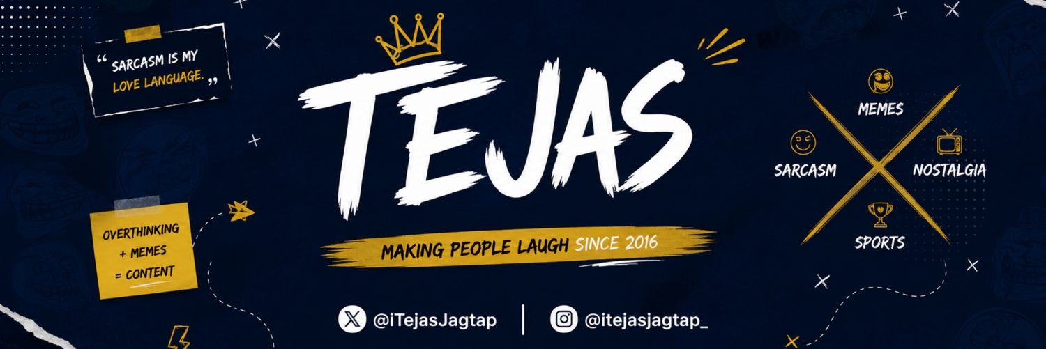 Tejas's banner