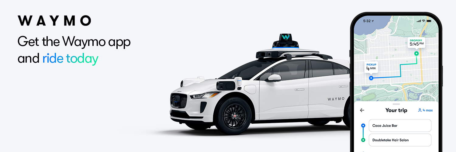 Waymo's banner