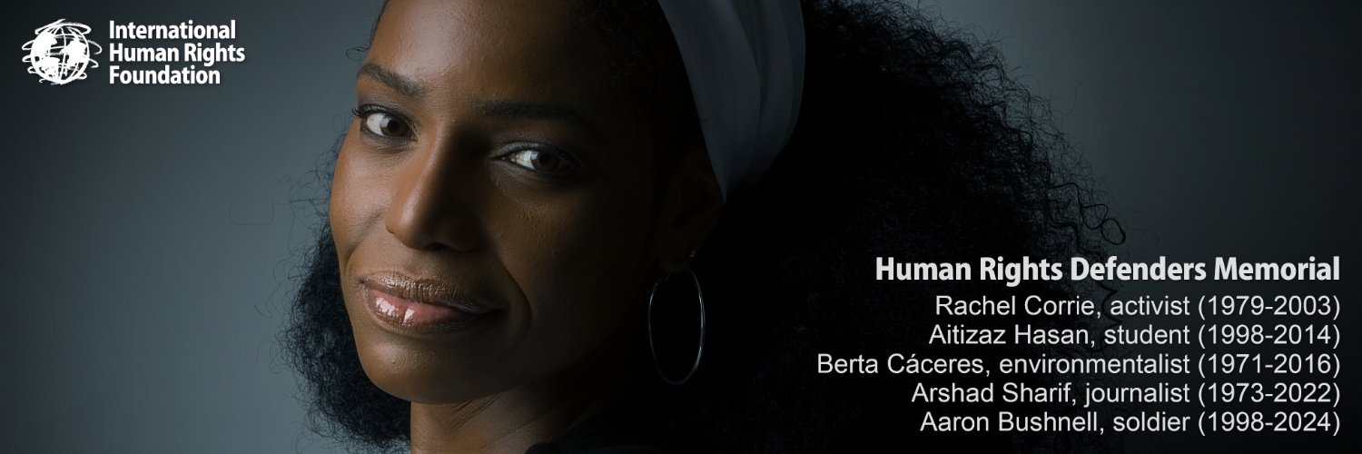 International Human Rights Foundation's banner