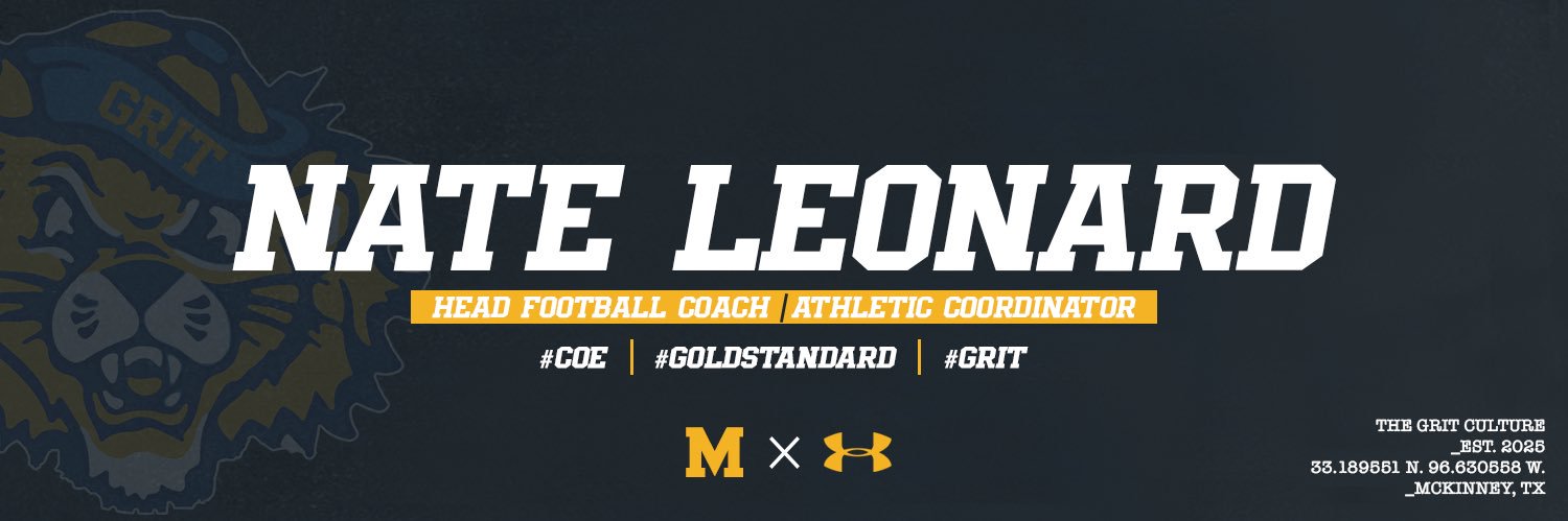 Coach Nate Leonard, M.Ed.'s banner