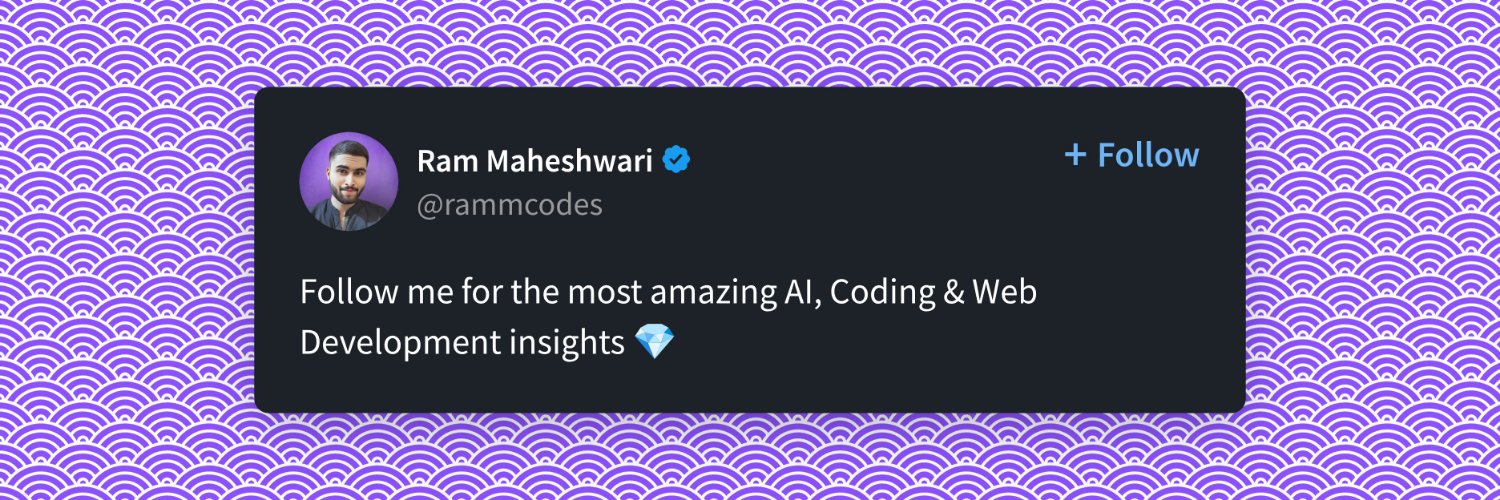 Ram Maheshwari's banner