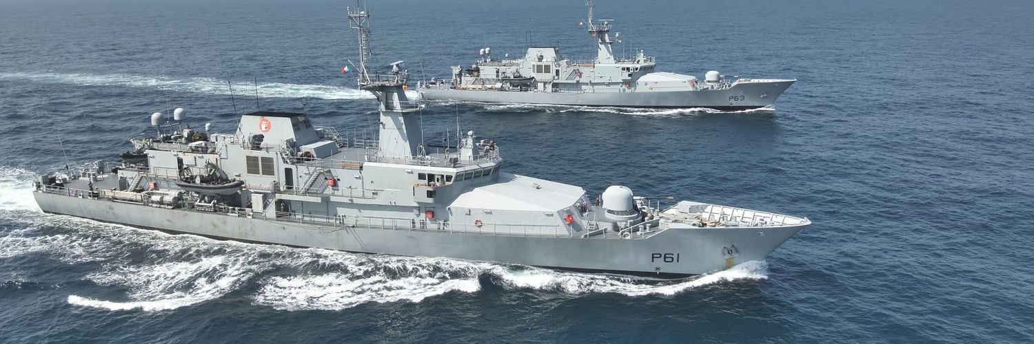 Irish Naval Service's banner