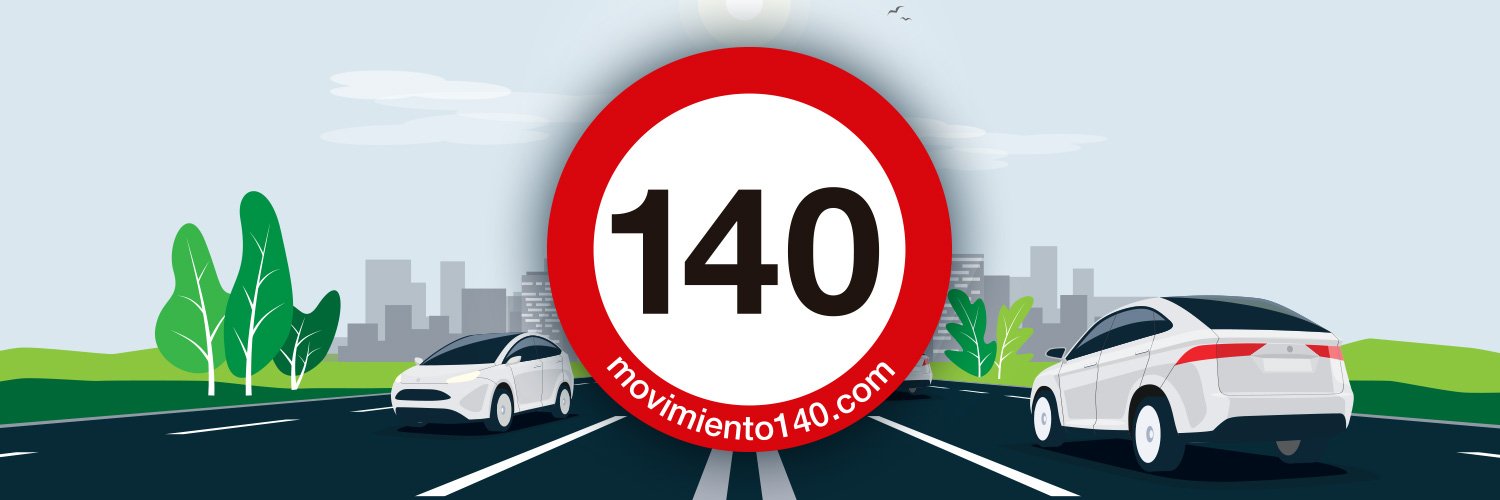 Movimiento 140's banner