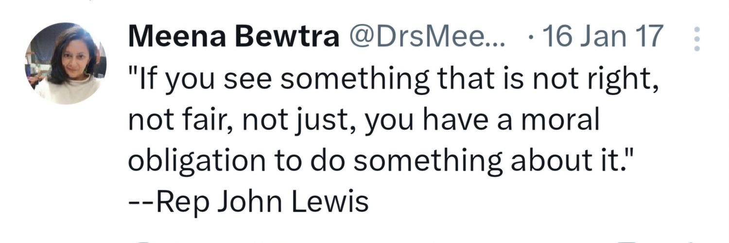 Meena Bewtra's banner