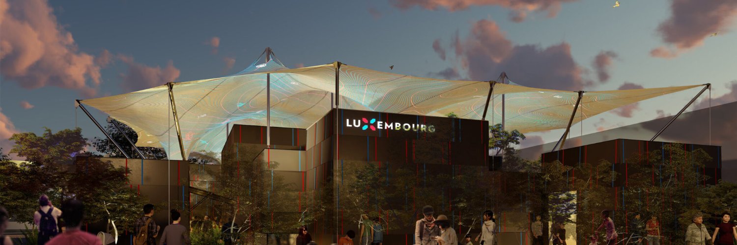 Luxembourg Expo Pavilion's banner