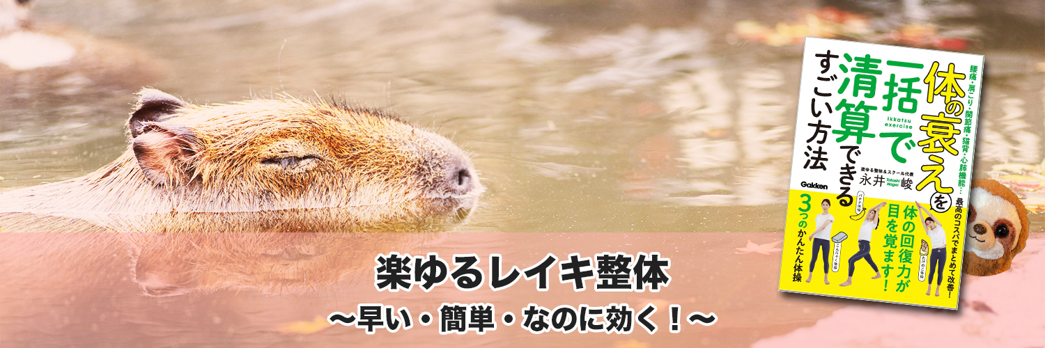 永井峻 │エネルギー療法研究家（楽ゆる整体 主宰）'s banner