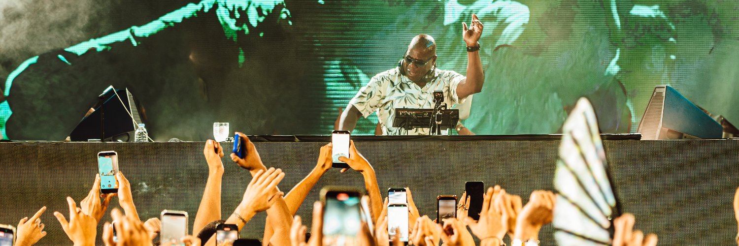 Carl Cox's banner