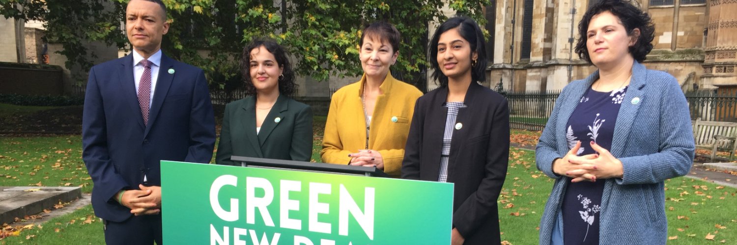 Caroline Lucas's banner