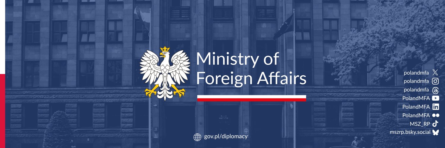 Ministry of Foreign Affairs 🇵🇱's banner