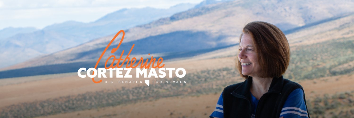 Senator Cortez Masto's banner