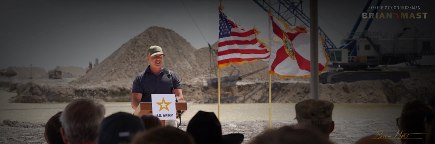 Rep. Brian Mast's banner