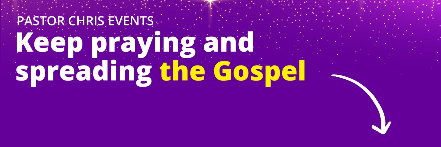 Pastor Chris Events's banner