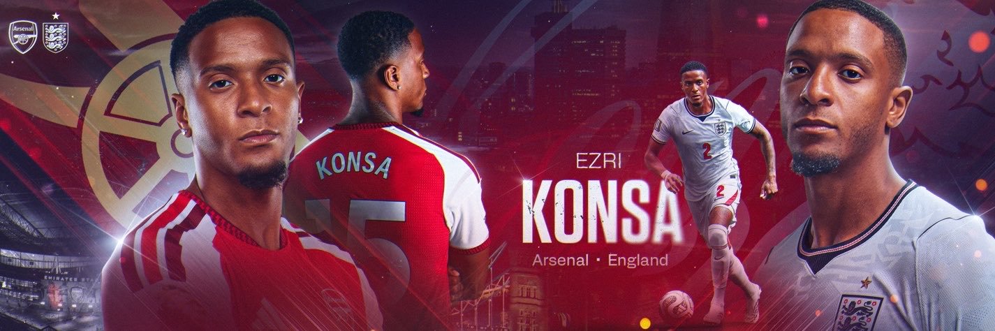 Ezri Konsa's banner