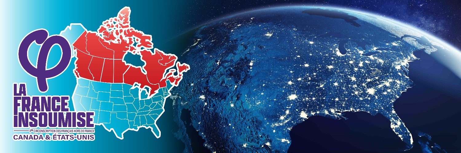 France insoumise Canada États-Unis's banner