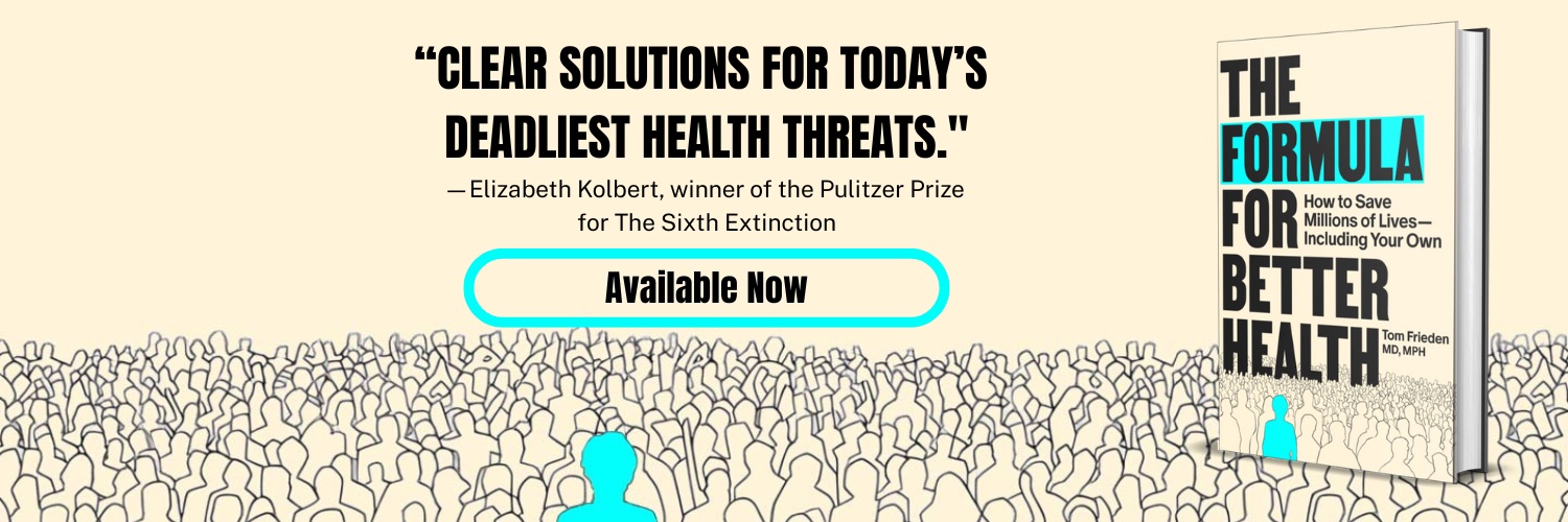 Dr. Tom Frieden's banner