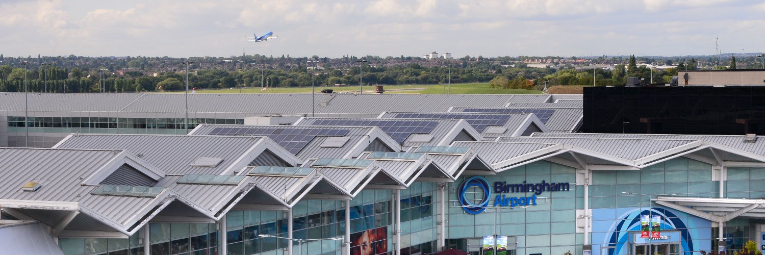 Birmingham Airport's banner