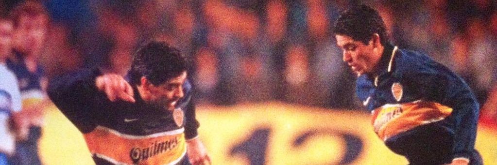 Juan Román Riquelme's banner