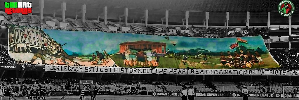 Mariners' Base Camp - Ultras Mohun Bagan's banner
