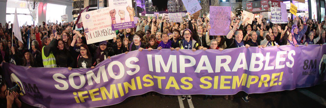 Feminismos Madrid's banner